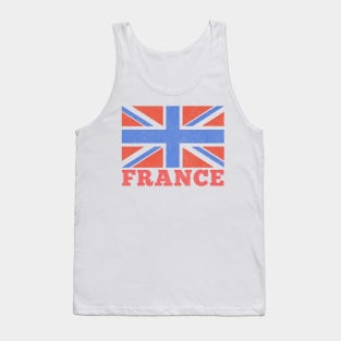 France / Union Jack Parody Design Tank Top